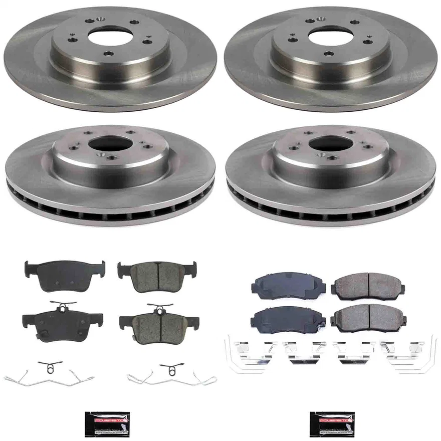 Front and Rear AUTOSPECIALTY BRAKE KIT for Acura TLX