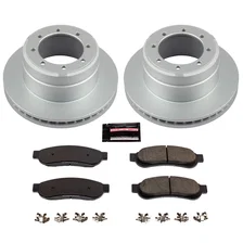 Rear Z17 COATED BRAKE KIT for Ford F-350 Super Duty image 2