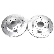 Front DRILLEDSLOTTED ROTOR PAIR image 2