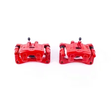 Rear RED CALIPER PAIR W/BRKT image 2