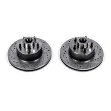 Front DRILLEDSLOTTED ROTOR PAIR image 2