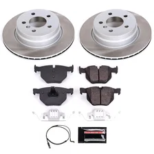 Rear SEMI-COATED ROTOR KIT for BMW image 1