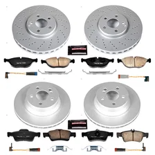 Front and Rear Z23 COATED BRAKE KIT for Mercedes-Benz E500 image 2