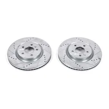 Front DRILLEDSLOTTED ROTOR PAIR image 2