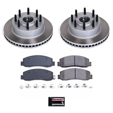 Front SEMI-COATED ROTOR KIT for Ford image 1