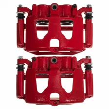Rear RED CALIPER PAIR W/BRKT for Ford image 4