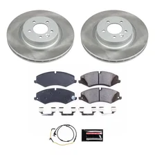 Front SEMI-COATED ROTOR KIT for Land Rover image 1