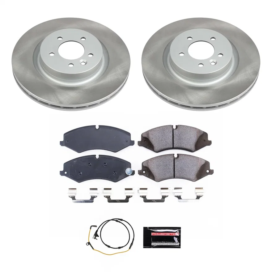 Front SEMI-COATED ROTOR KIT for Land Rover
