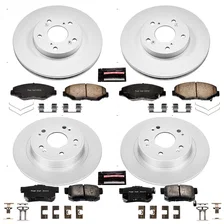 Front and Rear Z17 COATED BRAKE KIT for Honda Accord image 2