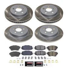 Front and Rear SEMI-COATED ROTOR KIT for Toyota Corolla image 1