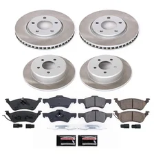 Front and Rear SEMI-COATED ROTOR KIT image 1