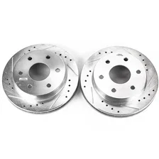 Front DRILLEDSLOTTED ROTOR PAIR image 2