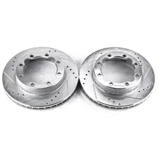 Front DRILLEDSLOTTED ROTOR PAIR image 2