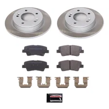 Rear SEMI-COATED ROTOR KIT for Hyundai Elantra image 1