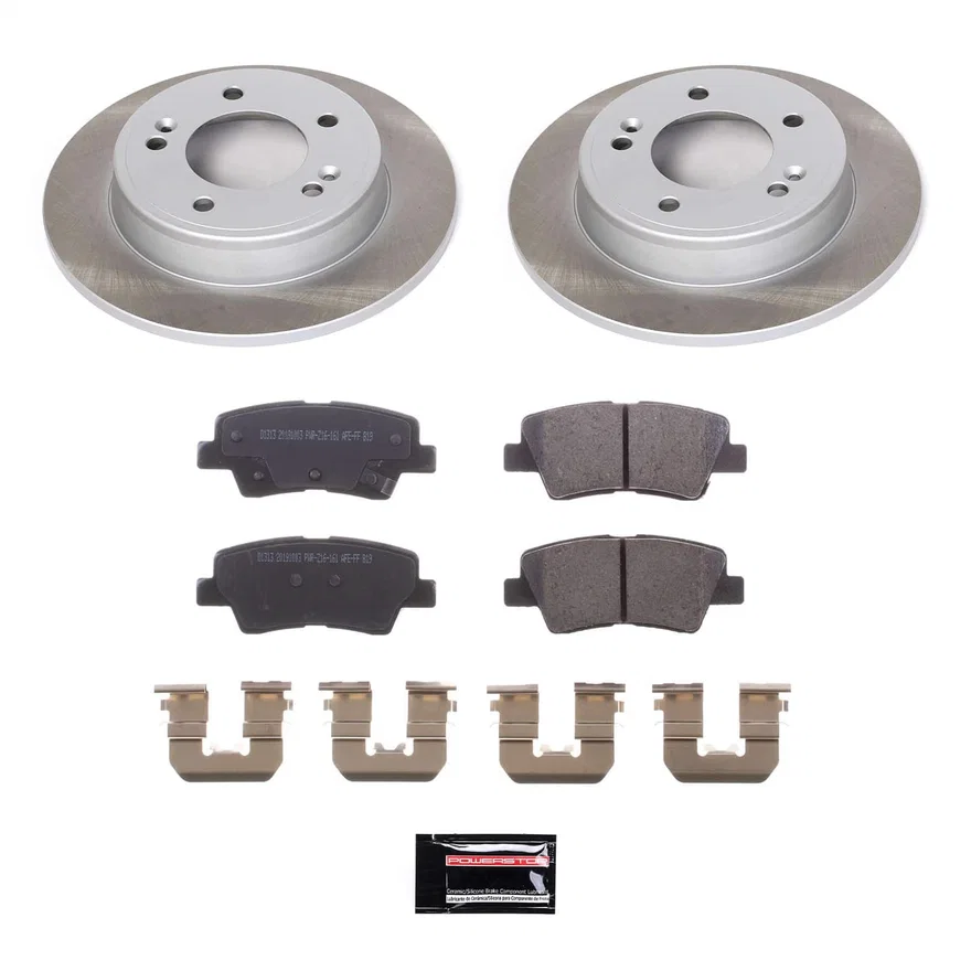 Rear SEMI-COATED ROTOR KIT for Hyundai Elantra