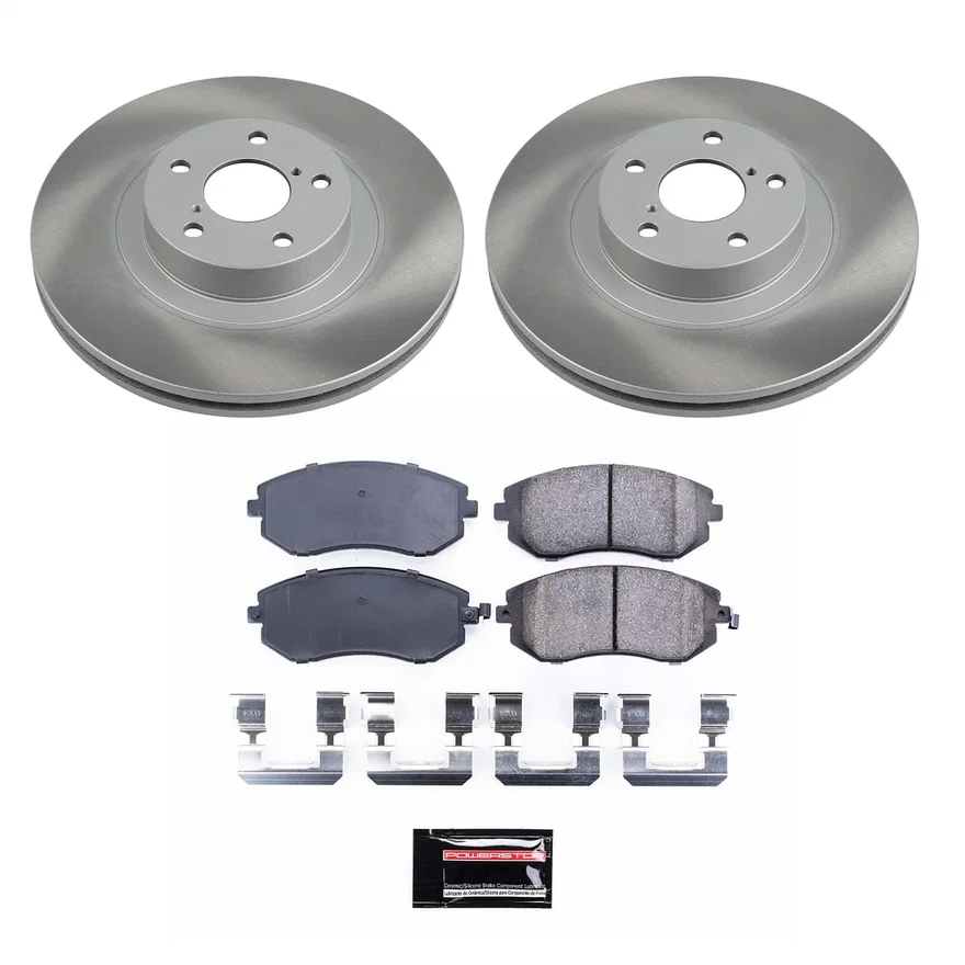 Front SEMI-COATED ROTOR KIT for Subaru
