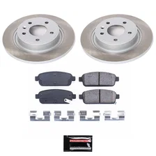 Rear SEMI-COATED ROTOR KIT for Cadillac ELR image 1