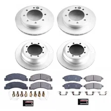 Front and Rear Z17 COATED BRAKE KIT for Ford F-350 Super Duty image 2