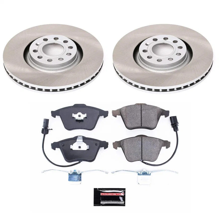 Front SEMI-COATED ROTOR KIT for Audi A4