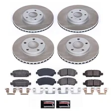 Front and Rear SEMI-COATED ROTOR KIT for Nissan Maxima image 1