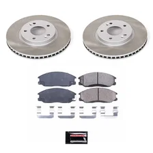 Front SEMI-COATED ROTOR KIT for Hyundai Santa Fe image 1