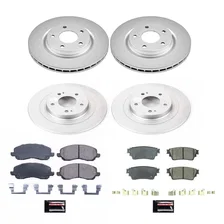 Front and Rear Z17 COATED BRAKE KIT for Mitsubishi Outlander image 2