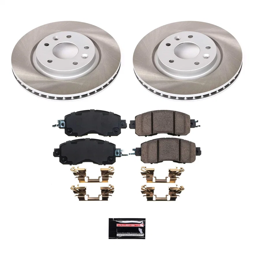 Front SEMI-COATED ROTOR KIT for Nissan LEAF