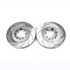 Front DRILLEDSLOTTED ROTOR PAIR image 2