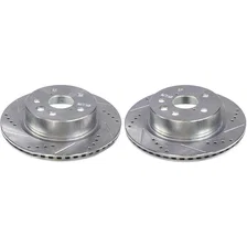 Rear DRILLEDSLOTTED ROTOR PAIR for Lexus image 1