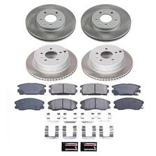 Front and Rear SEMI-COATED ROTOR KIT image 1