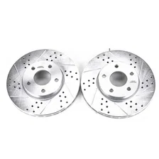 Front DRILLEDSLOTTED ROTOR PAIR image 2
