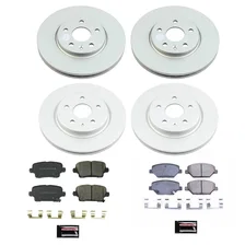 Front and Rear Z17 COATED BRAKE KIT for Cadillac XT4 image 2