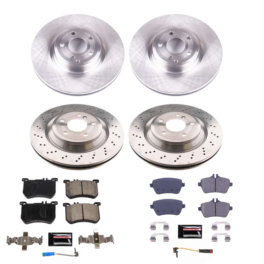 Front and Rear AUTOSPECIALTY BRAKE KIT for Mercedes-Benz