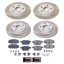 Front and Rear SEMI-COATED ROTOR KIT for Scion xB image 1