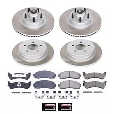 Front and Rear SEMI-COATED ROTOR KIT for Ford image 1
