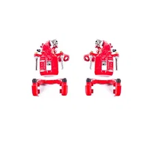 Rear RED CALIPER PAIR W/BRKT image 2