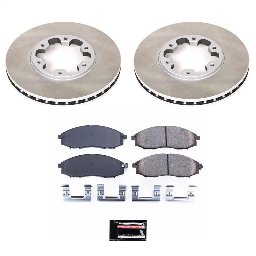Front SEMI-COATED ROTOR KIT for Nissan Frontier
