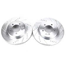Front DRILLEDSLOTTED ROTOR PAIR image 2