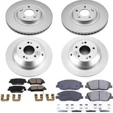 Front and Rear Z17 COATED BRAKE KIT for Hyundai Santa Fe XL image 2