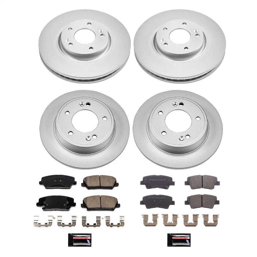 Front and Rear Z17 COATED BRAKE KIT for Hyundai Veloster