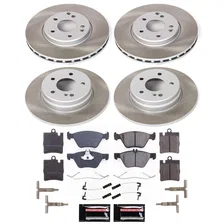 Front and Rear SEMI-COATED ROTOR KIT for Mercedes-Benz image 1