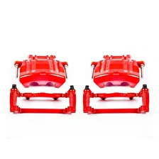 Front RED CALIPER PAIR W/BRKT image 2
