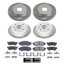 Front and Rear SEMI-COATED ROTOR KIT for Suzuki image 1