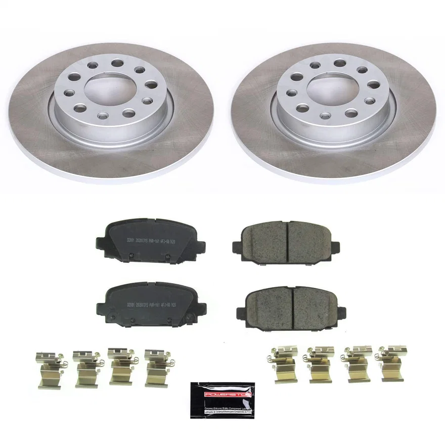 Rear SEMI-COATED ROTOR KIT for Jeep Compass