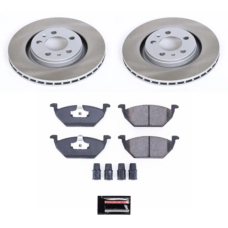 Front SEMI-COATED ROTOR KIT for Volkswagen