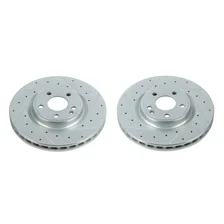 Front DRILLEDSLOTTED ROTOR PAIR image 2