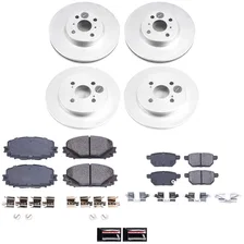 Front and Rear Z17 COATED BRAKE KIT for Toyota Yaris image 2