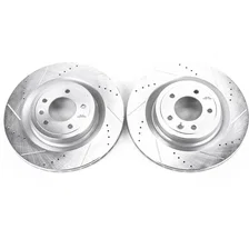 Rear DRILLEDSLOTTED ROTOR PAIR for Land Rover image 2
