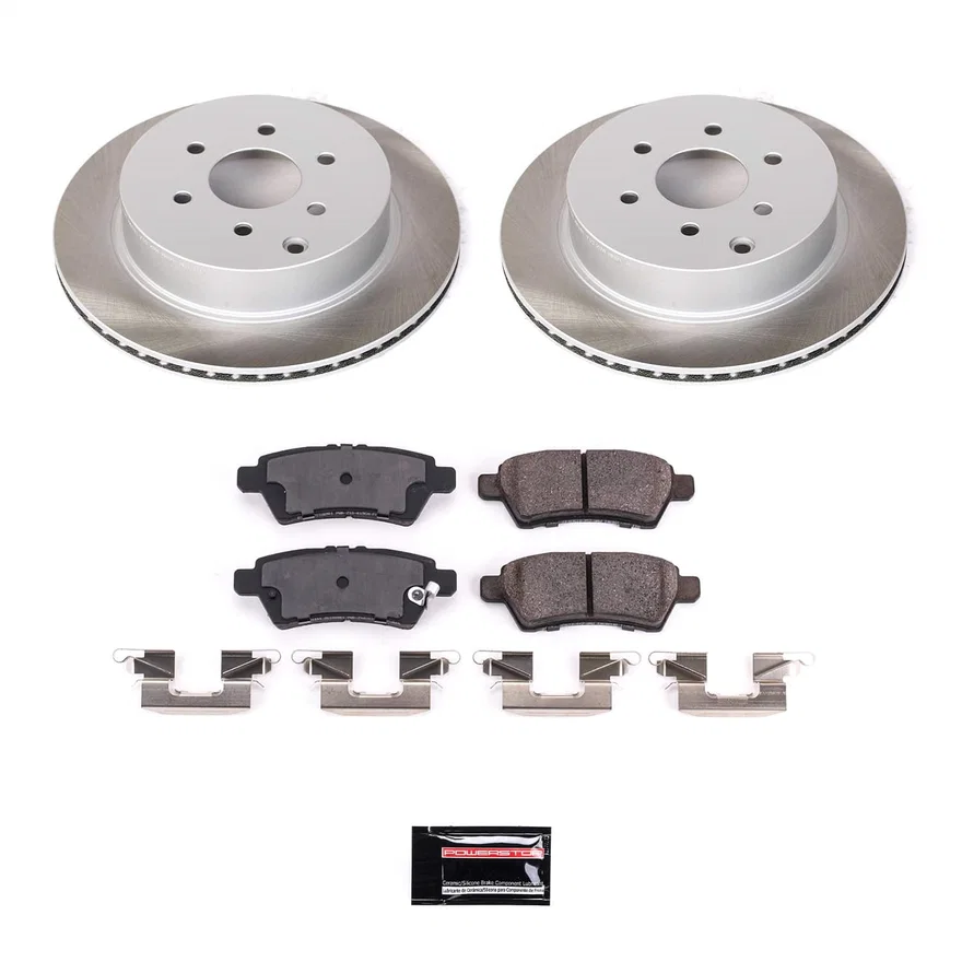 Rear SEMI-COATED ROTOR KIT for Nissan Pathfinder