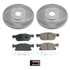 Front SEMI-COATED ROTOR KIT for Lincoln Continental image 1